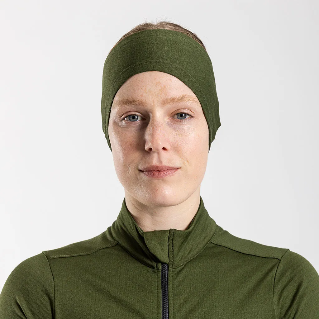 Merino Ear Warmer (Olive)
