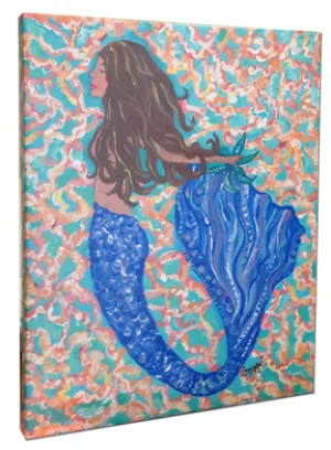 Mermaid B Canvas Wall Art