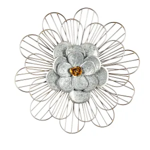 Metal Floral Outdoor Wall Décor,6m653