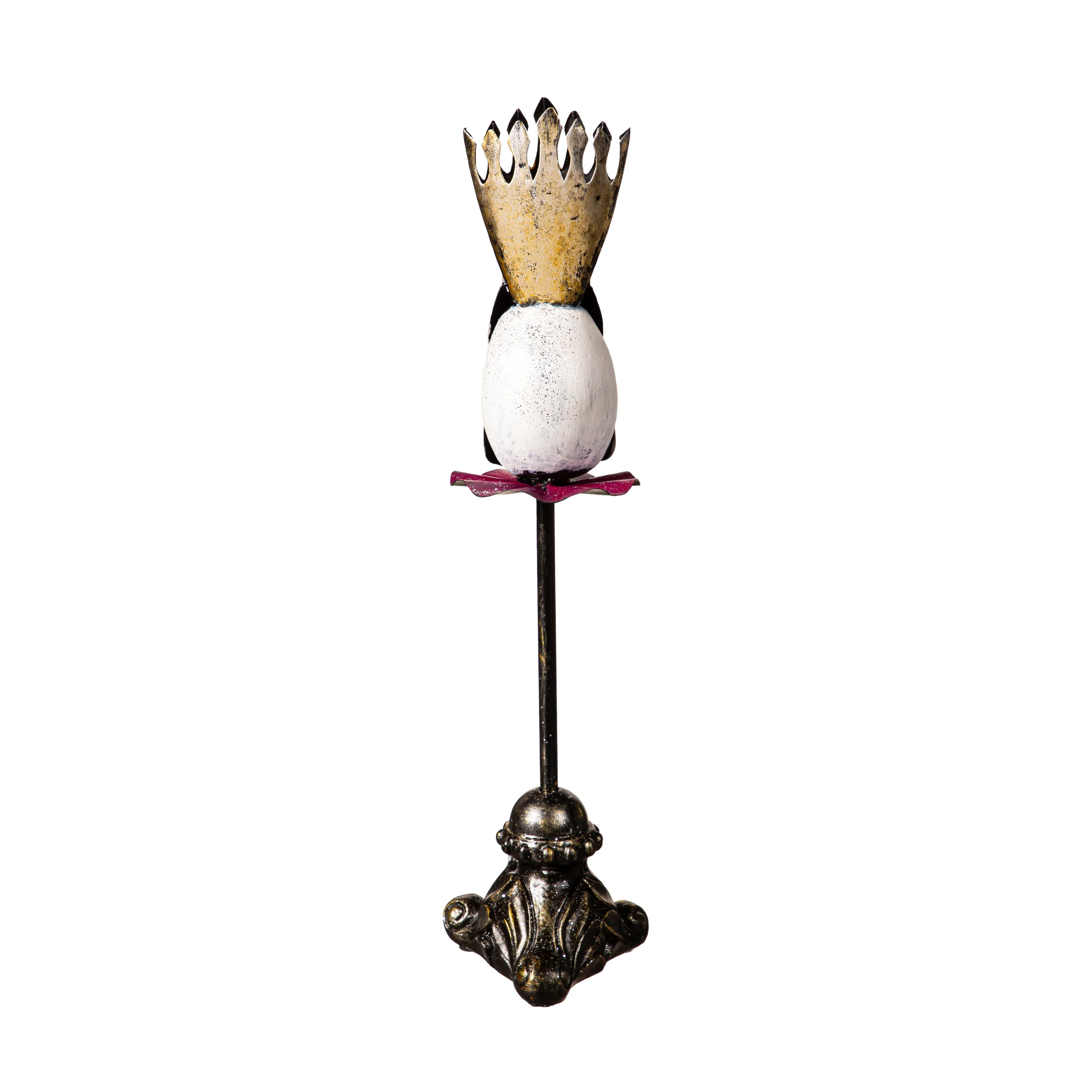 Metal Skeleton Green Head on stand/Skeleton Purple Head on Stand Set of 2,phc300