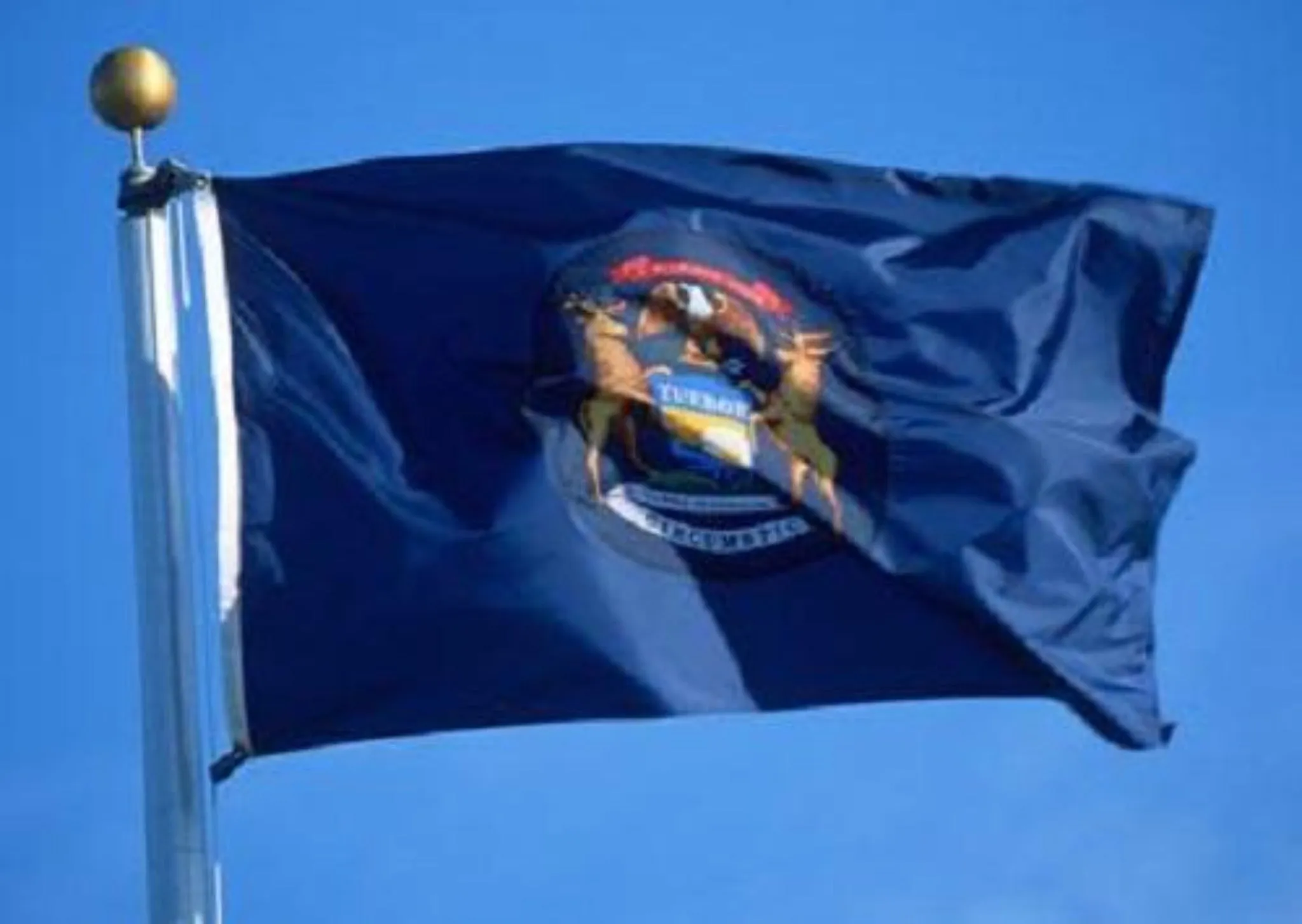 Michigan Outdoor State Flag - #402812
