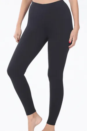 MID-RISE STRETCH-COTTON LEGGINGS