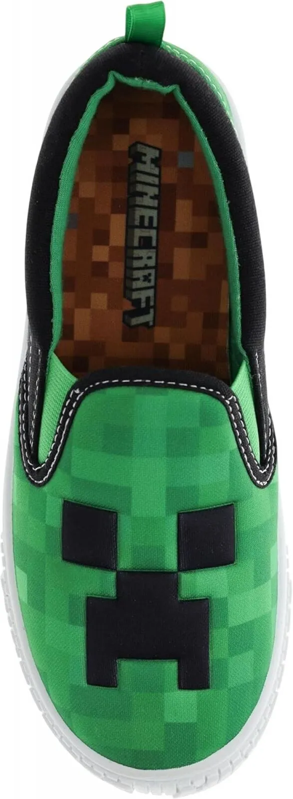 Minecraft Boys Creeper Slip-On Shoes 167594ccfccc65 Green 1