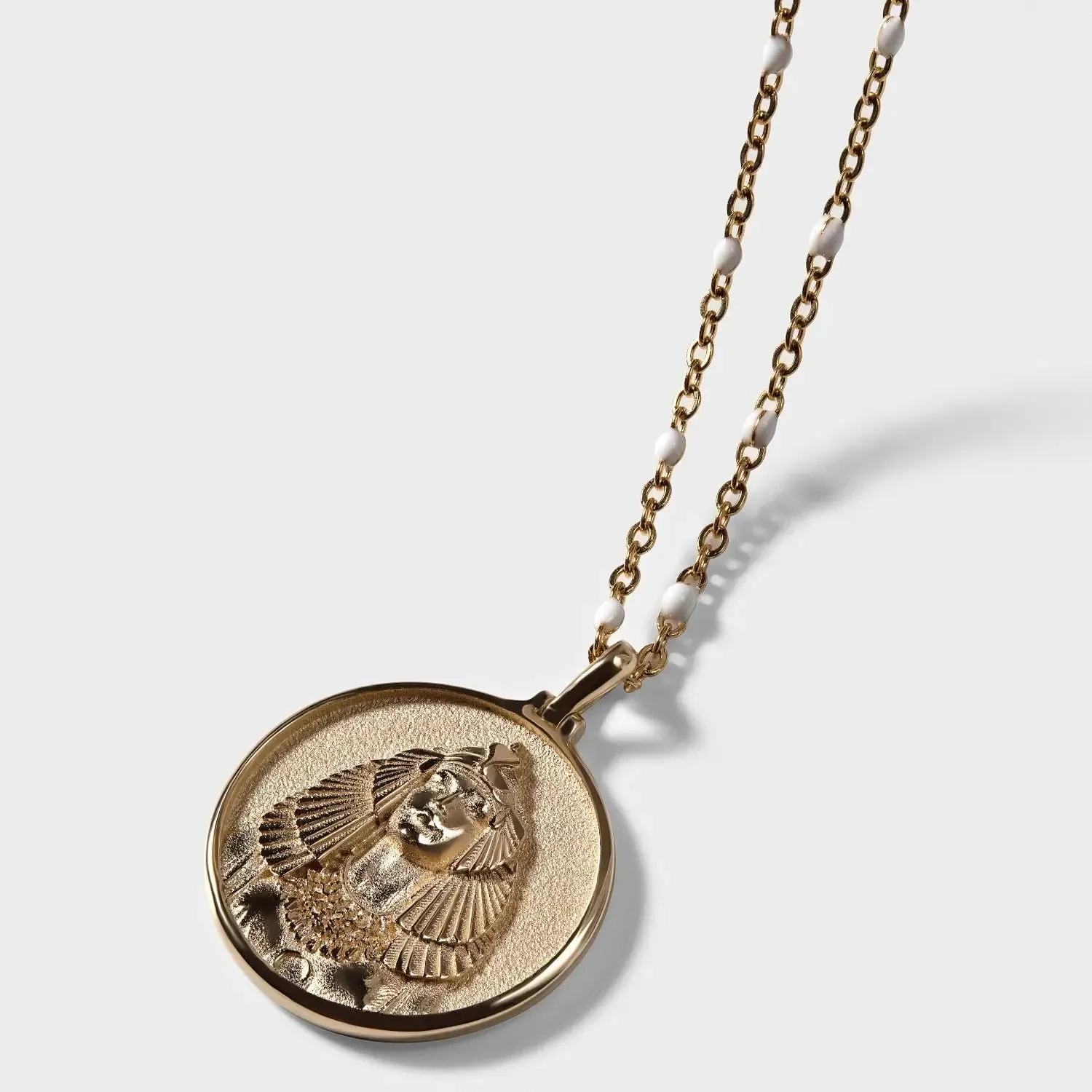 Mini AWE Goddess Coin Pendant w/ Chain, multiple styles