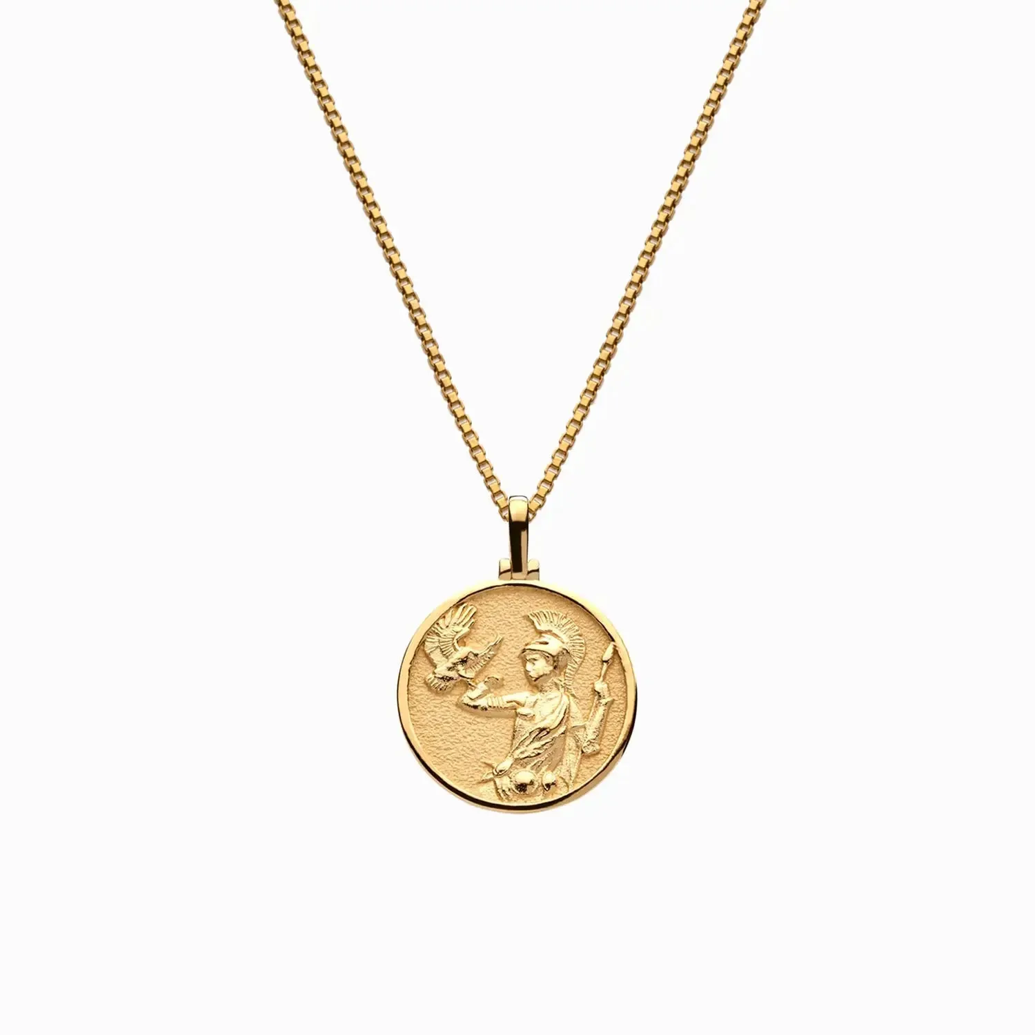 Mini AWE Goddess Coin Pendant w/ Chain, multiple styles