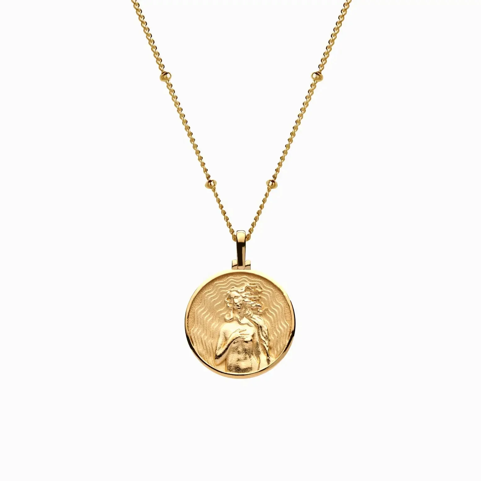 Mini AWE Goddess Coin Pendant w/ Chain, multiple styles