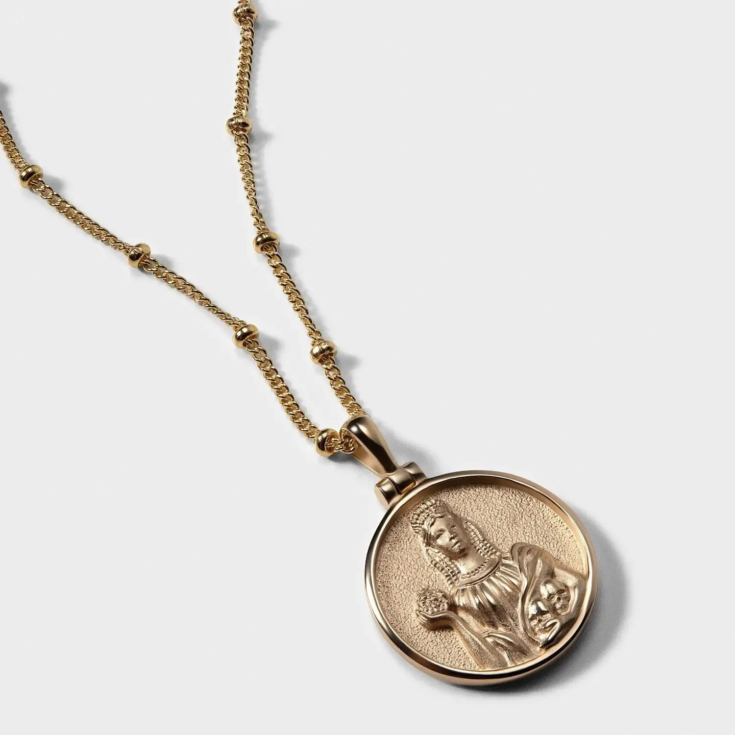 Mini AWE Goddess Coin Pendant w/ Chain, multiple styles