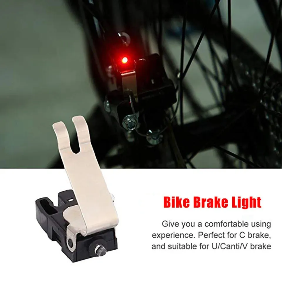 Mini Bicycle Brake Light Rear Tail Mount Bike Light  LED Cycling Bright Light Waterproof LED Brake Lamp Cycling Accessories