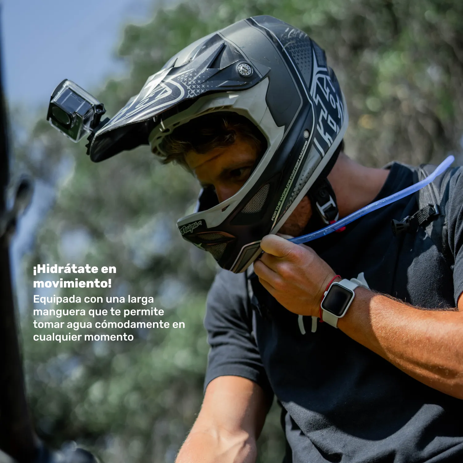 Mochila Outdoor HYDROROAD Azul   Bolsa de Agua Lhotse