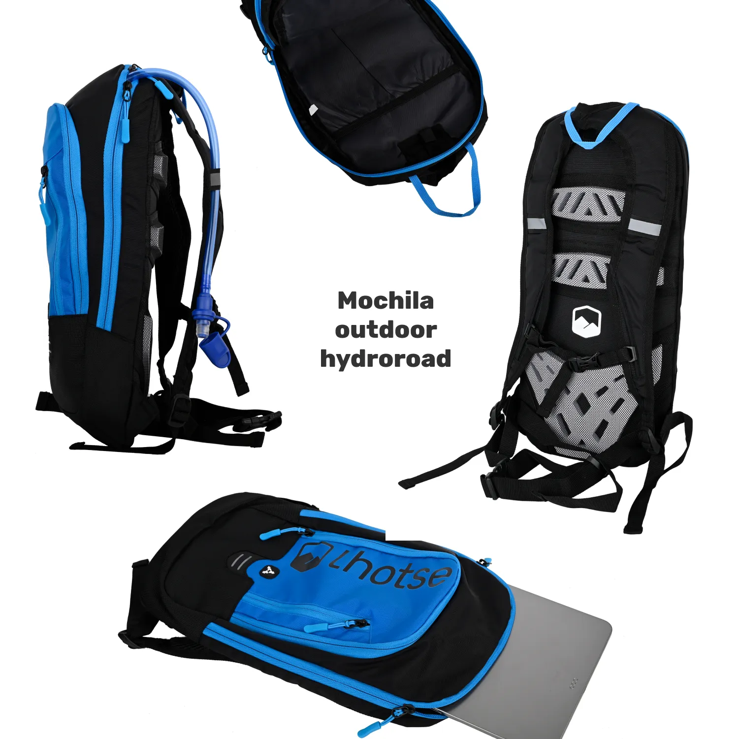Mochila Outdoor HYDROROAD Azul   Bolsa de Agua Lhotse