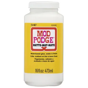 Mod Podge Matte Glue Sealer Finish Quick Drying Clear - 16 fl oz