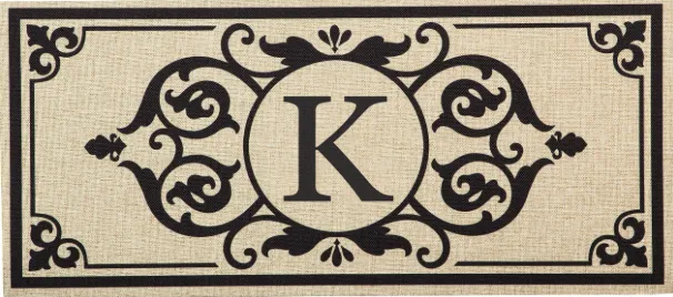 Monogram Initial Switch Mat Insert