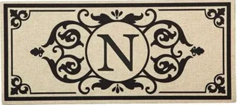 Monogram Initial Switch Mat Insert