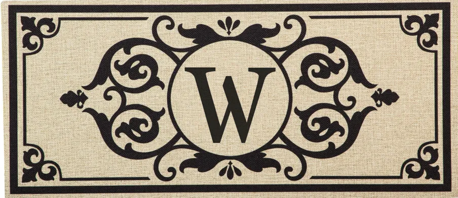 Monogram Initial Switch Mat Insert