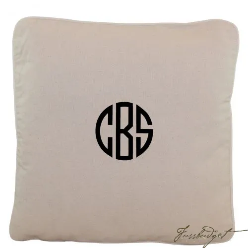 Monogrammed 20 x 20 Pillow