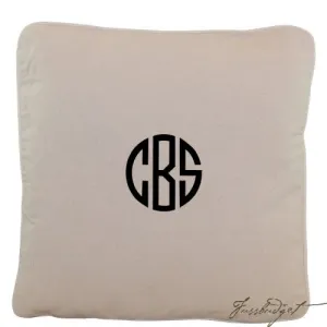 Monogrammed 20 x 20 Pillow