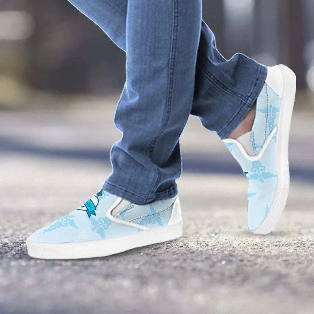 MS Nurse Blue Slip Ons