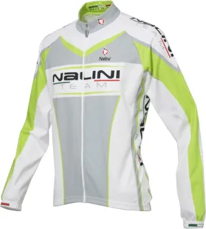 Nalini Stresa Long Sleeve Cycling Jersey - Italian Made - White / Green - £85