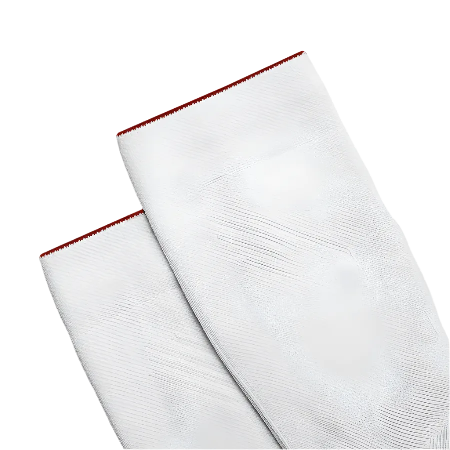 near earth distance sock, crew length, white.
