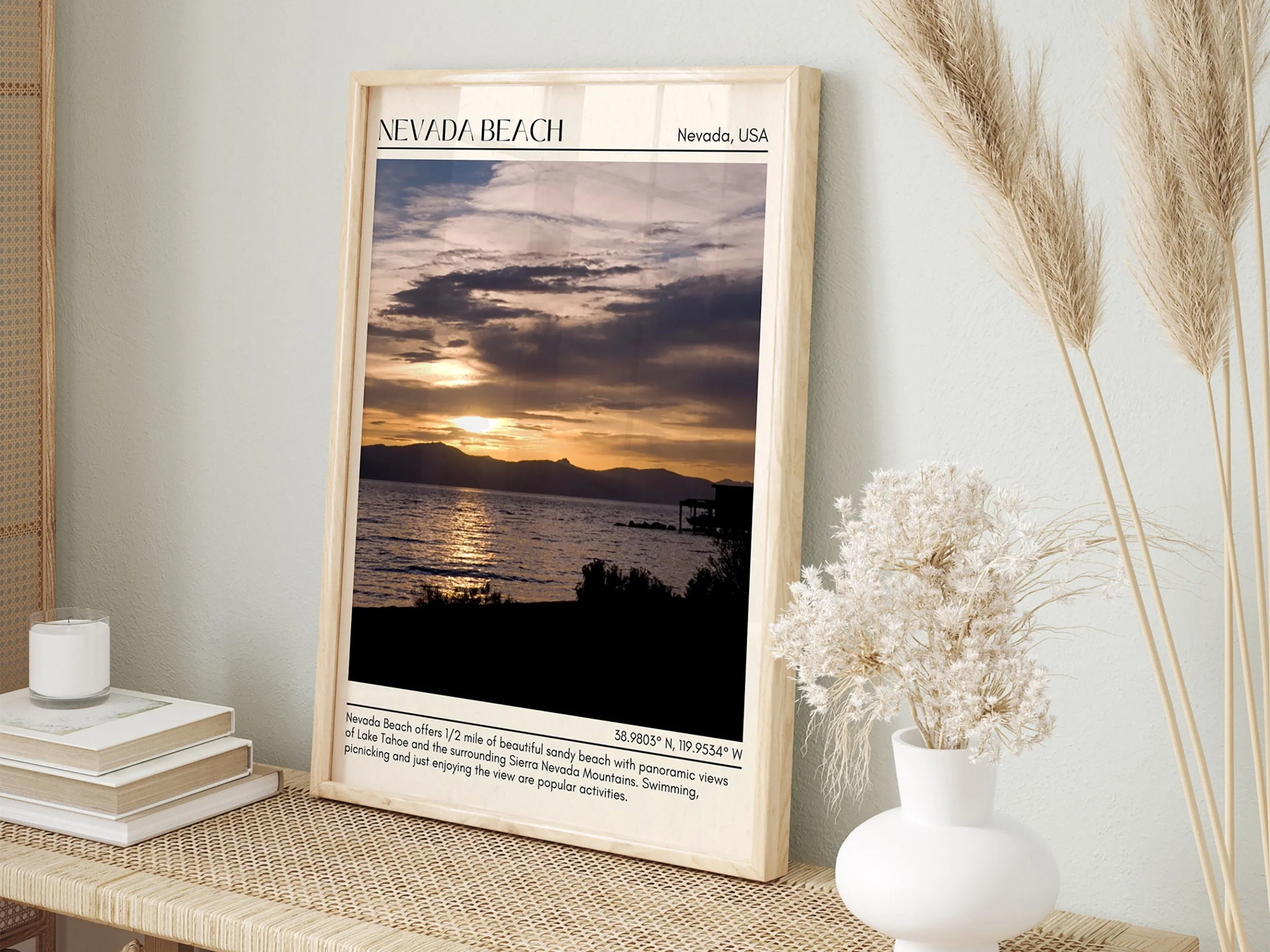 Nevada Beach Wall Canvas, USA