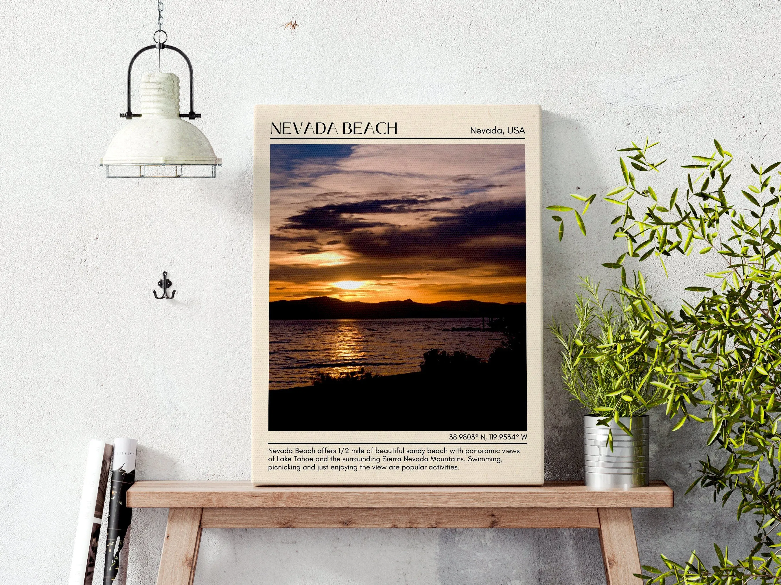 Nevada Beach Wall Canvas, USA