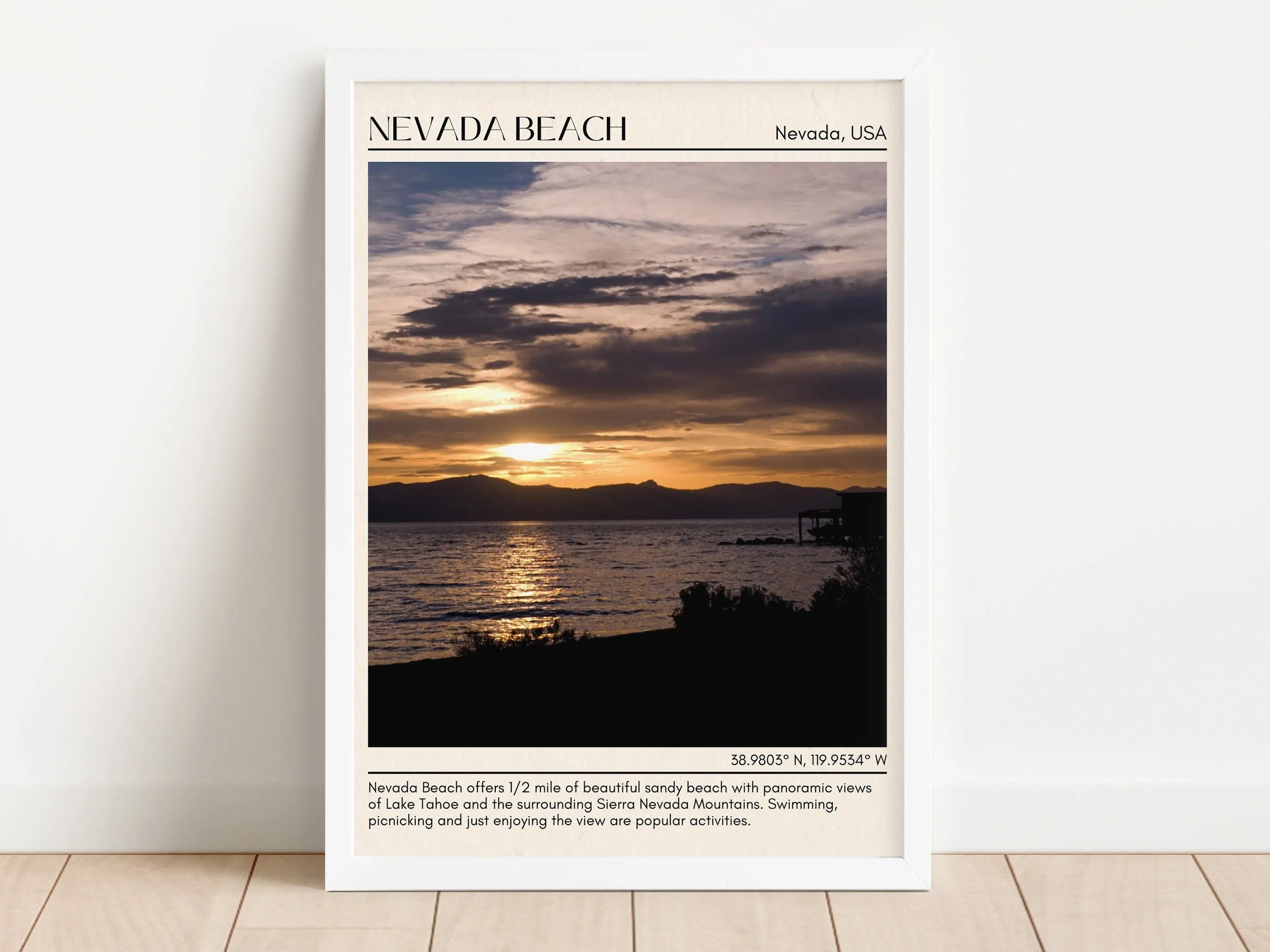 Nevada Beach Wall Canvas, USA