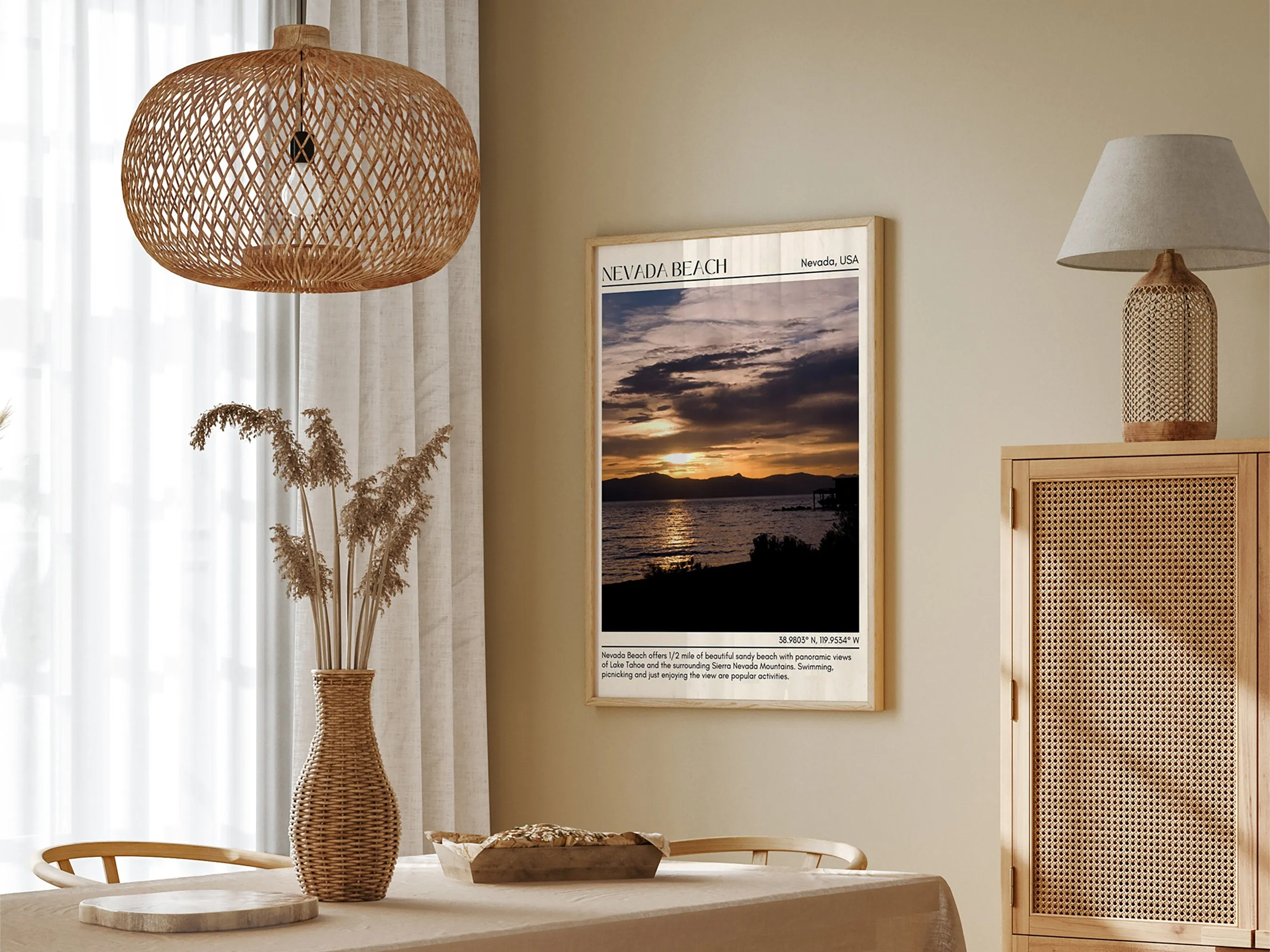 Nevada Beach Wall Canvas, USA