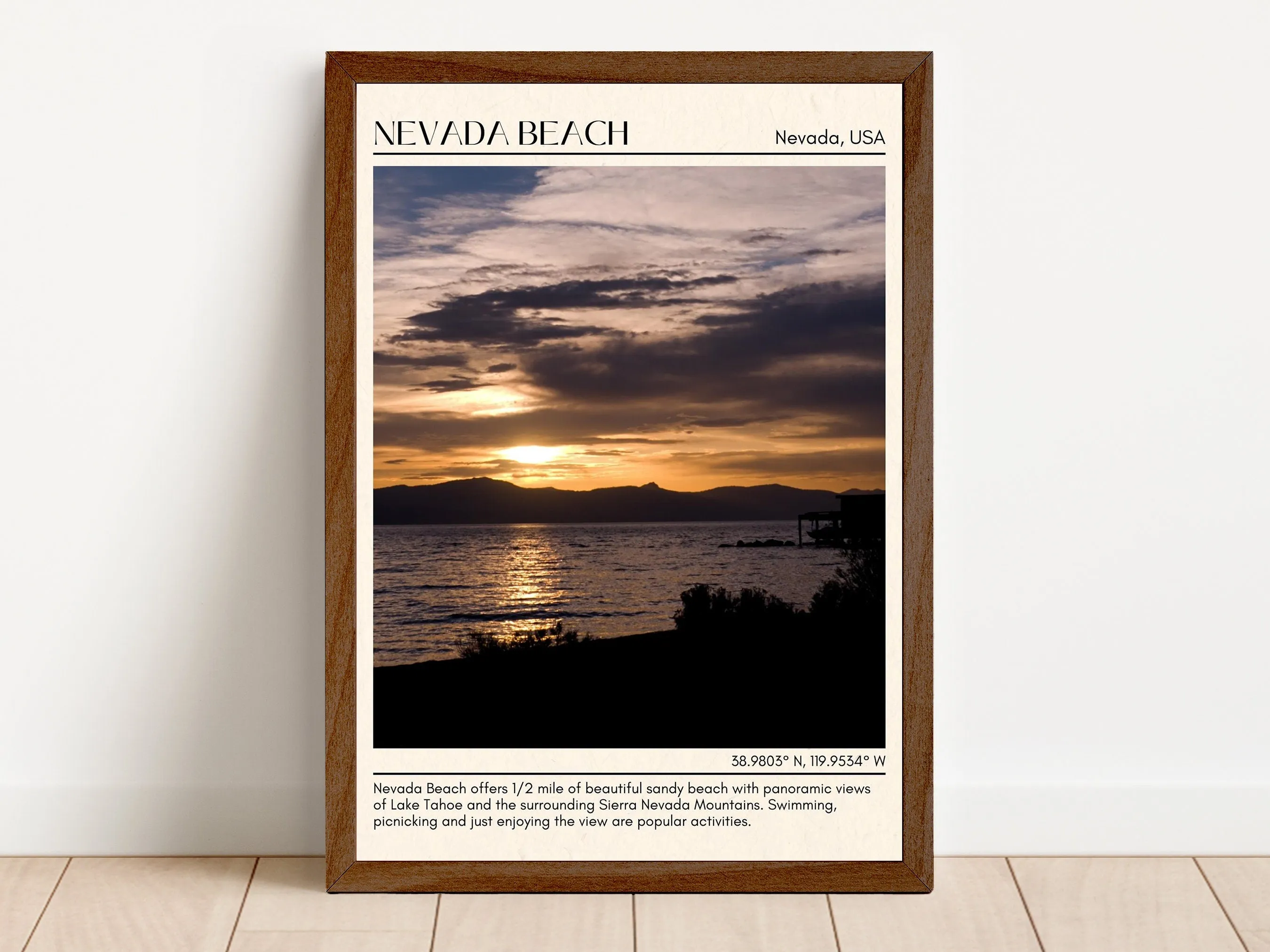 Nevada Beach Wall Canvas, USA