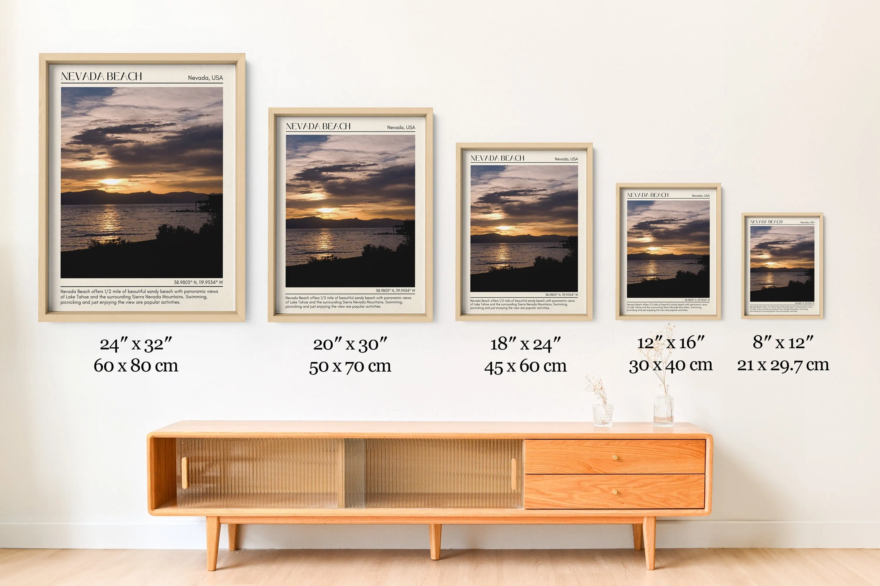 Nevada Beach Wall Canvas, USA