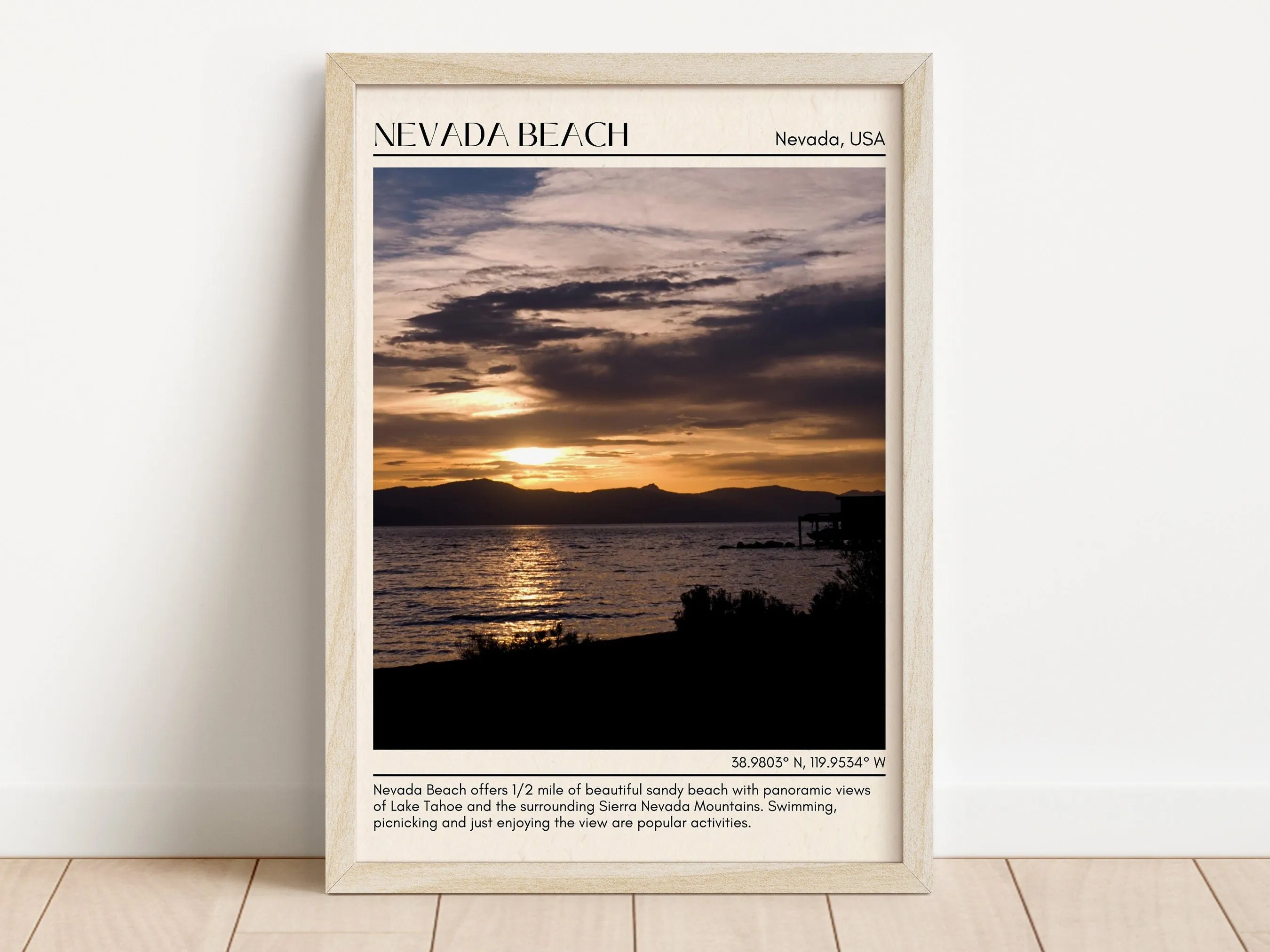 Nevada Beach Wall Canvas, USA