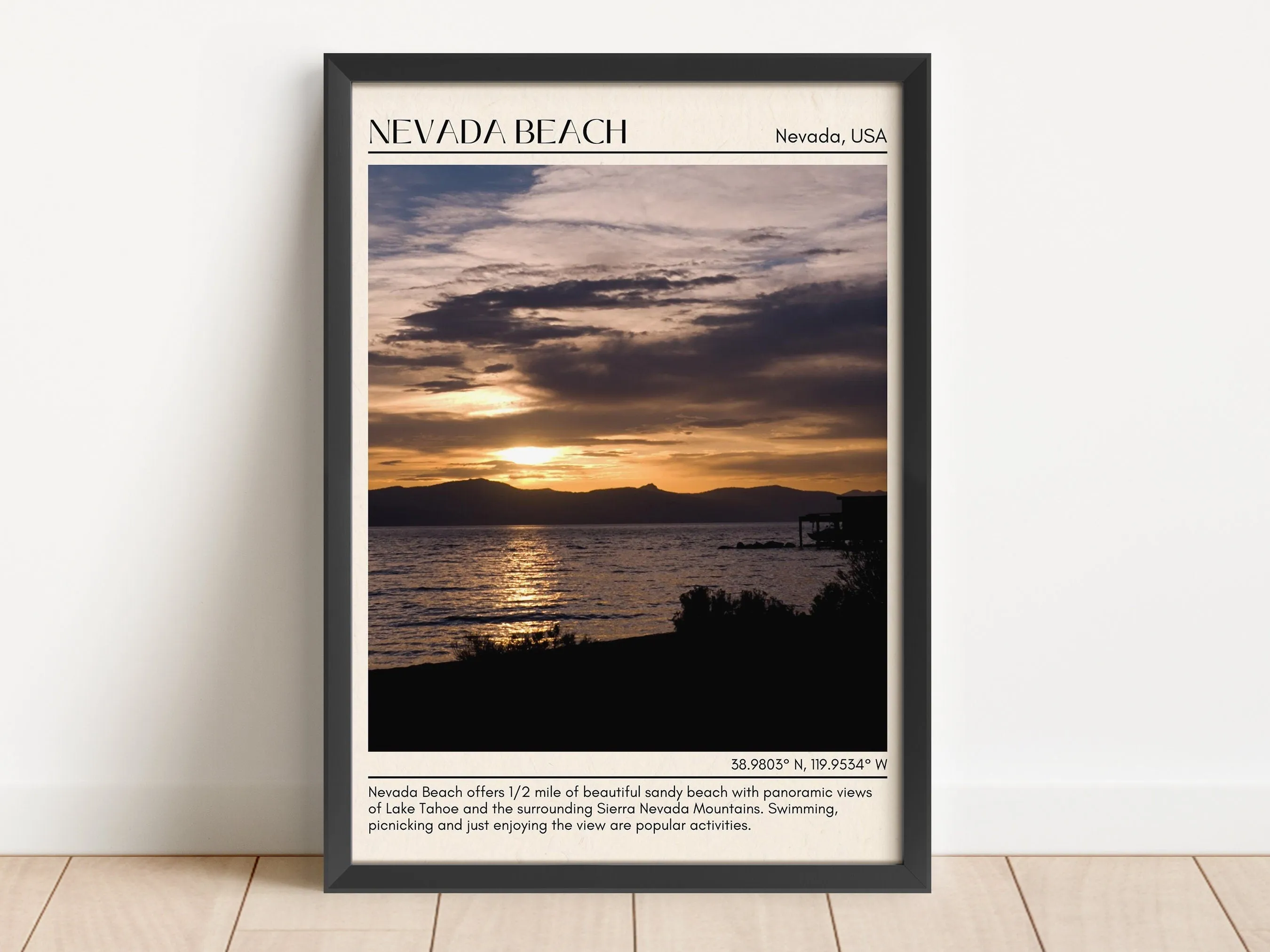 Nevada Beach Wall Canvas, USA