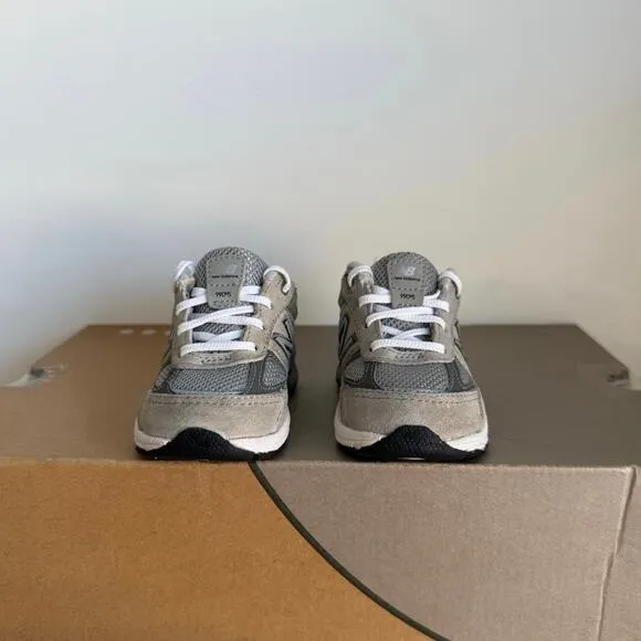 New Balance 990 V5 Grey/White Toddler Sneakers - SZ 4 C