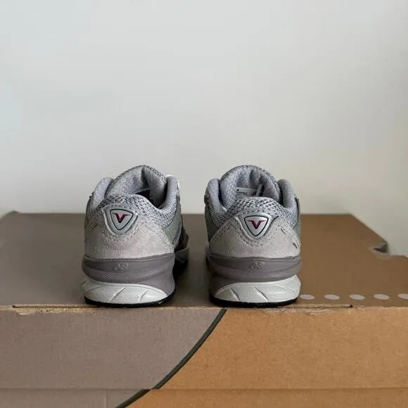 New Balance 990 V5 Grey/White Toddler Sneakers - SZ 4 C