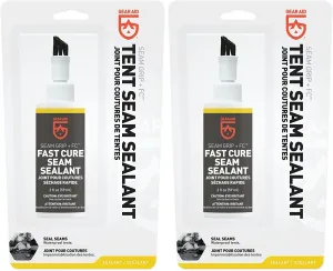 NEW Gear Aid Seam Grip FC Fast Cure Sealant for Tents, Clear - 2 PK