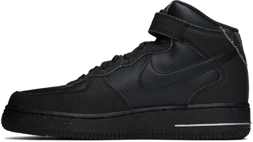 NIKE Black Air Force 1 Mid '07 Sneakers
