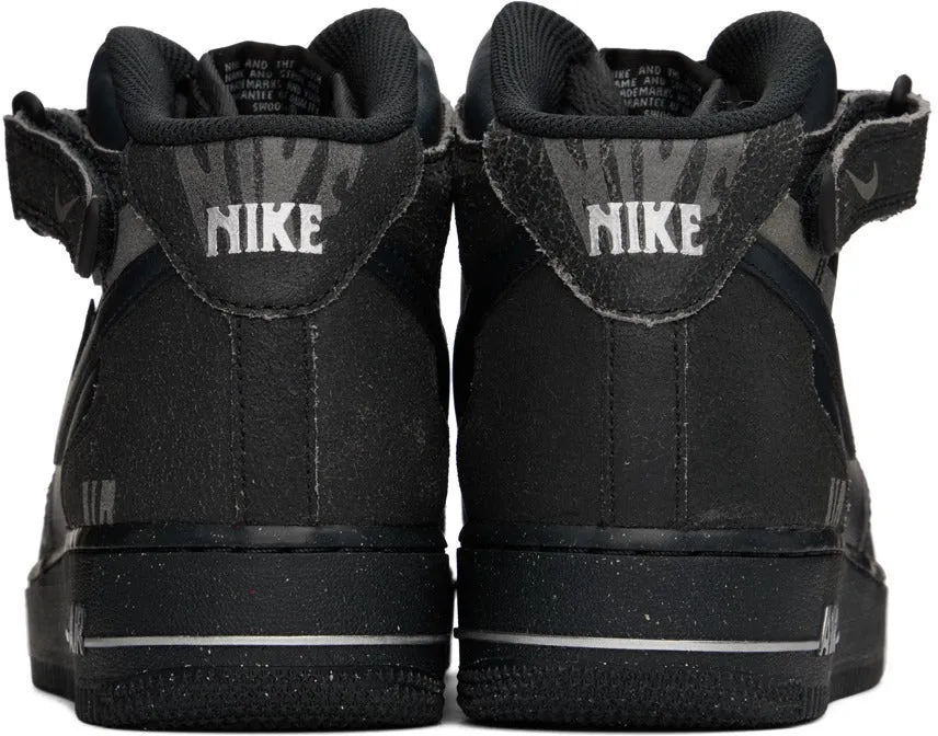 NIKE Black Air Force 1 Mid '07 Sneakers