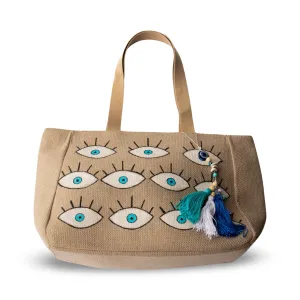 Nissi Canvas Beach Bag