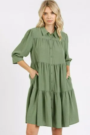 On The Go Shirt Dress