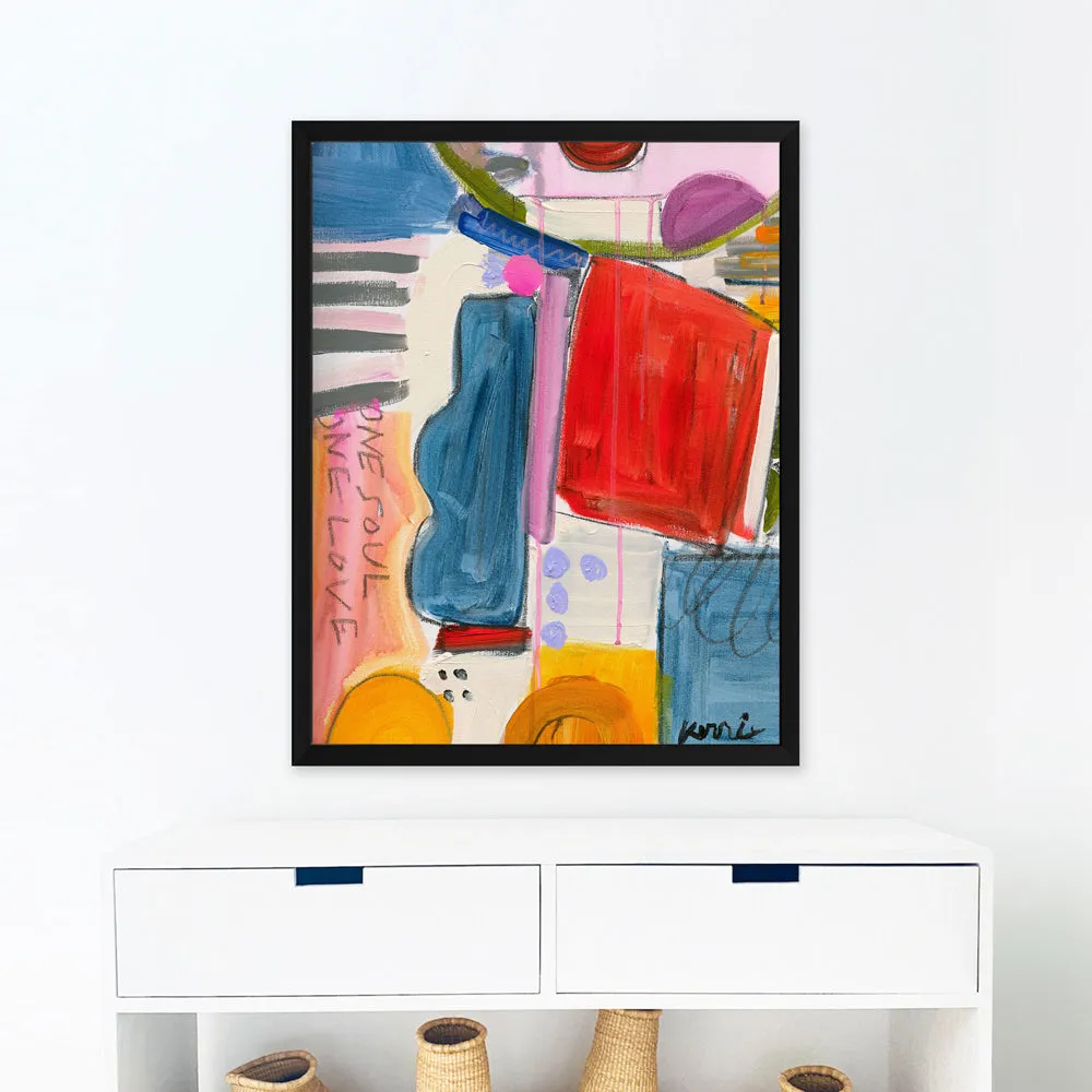 One Soul One Love Art Print