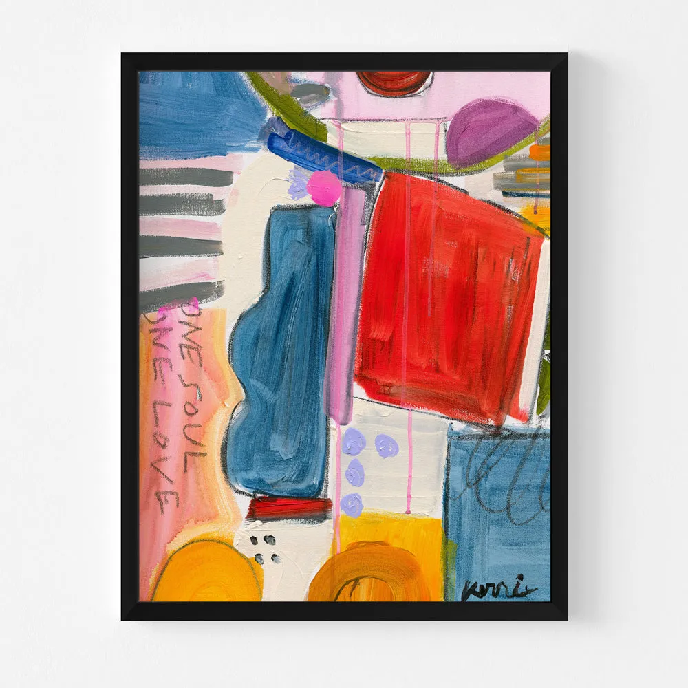 One Soul One Love Art Print