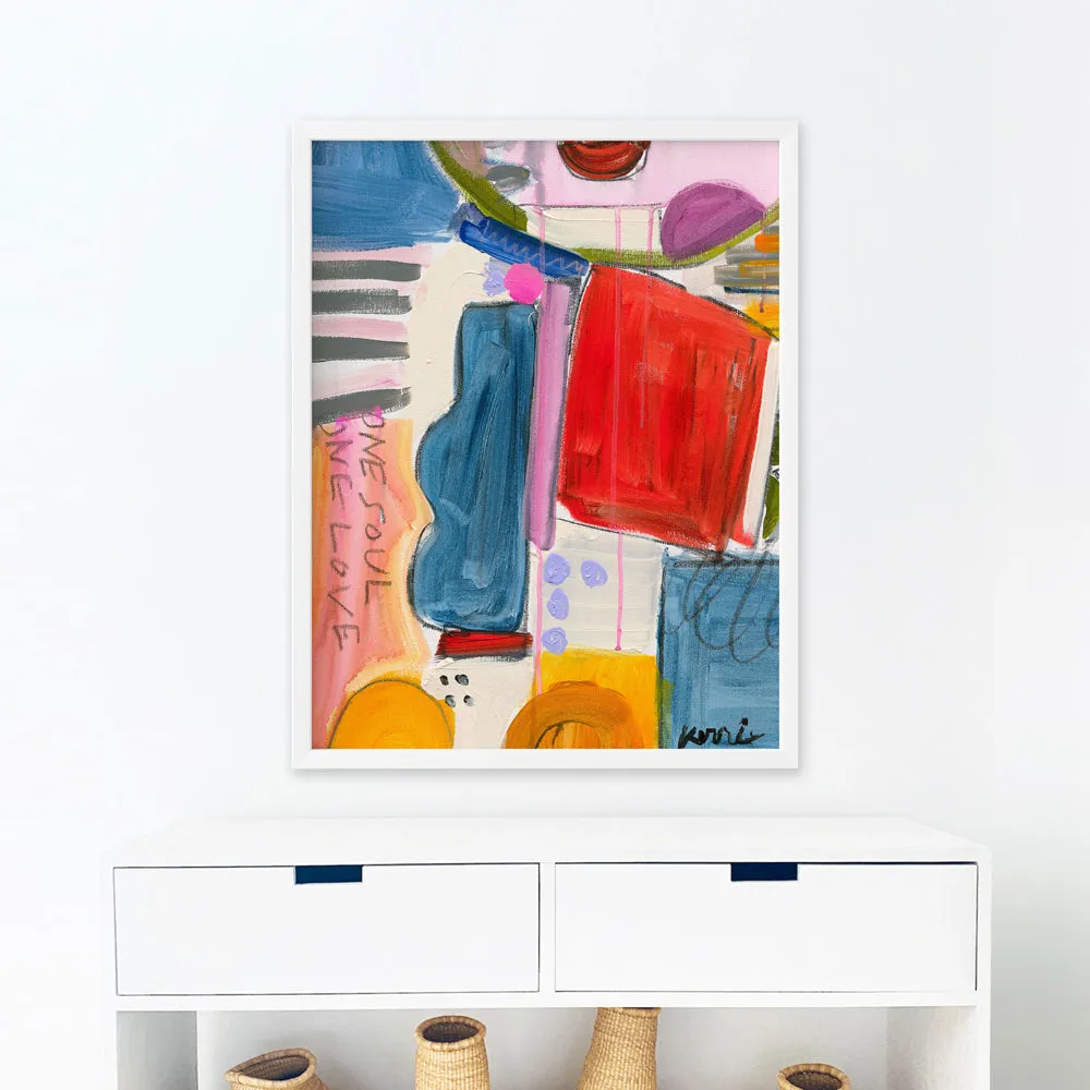 One Soul One Love Art Print