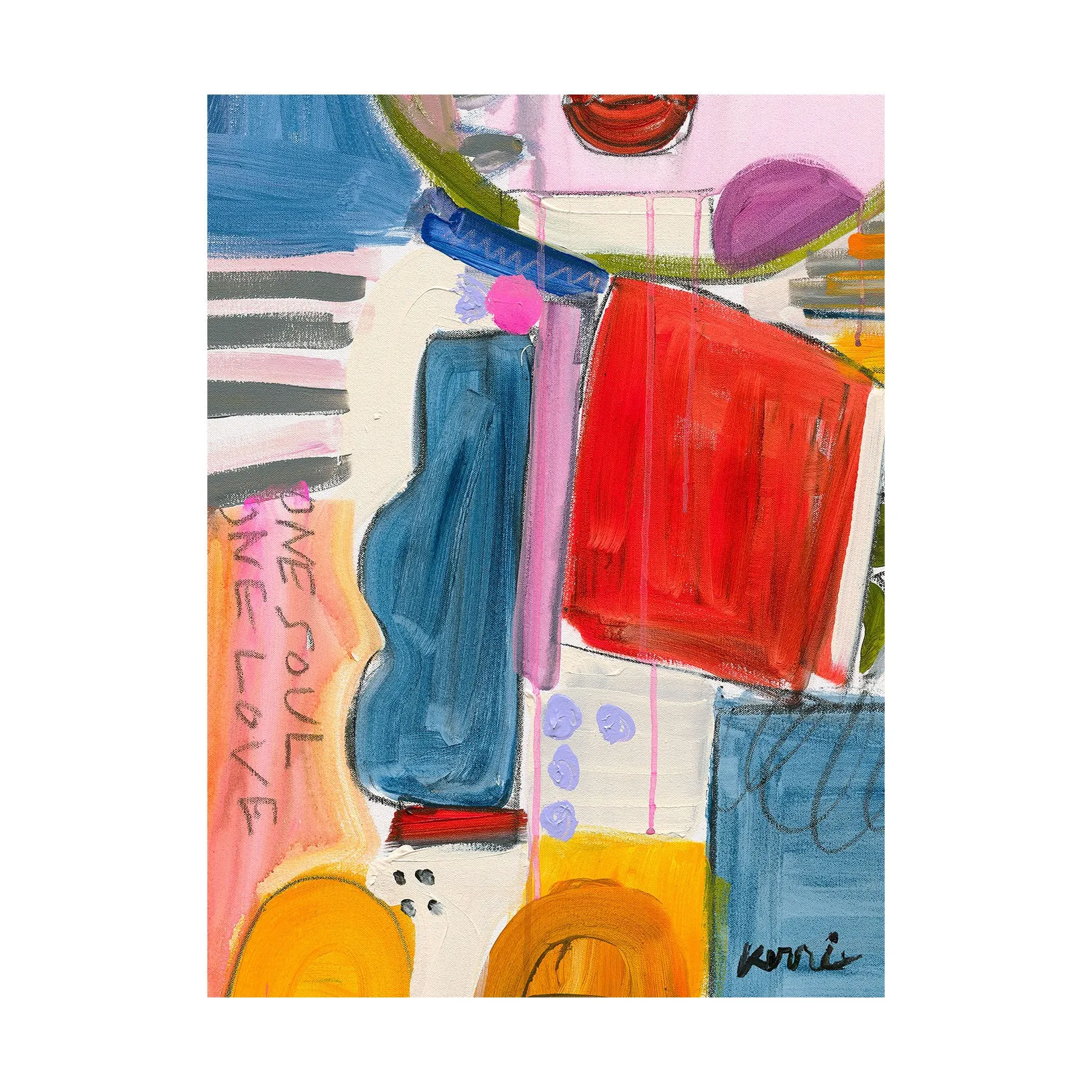 One Soul One Love Art Print