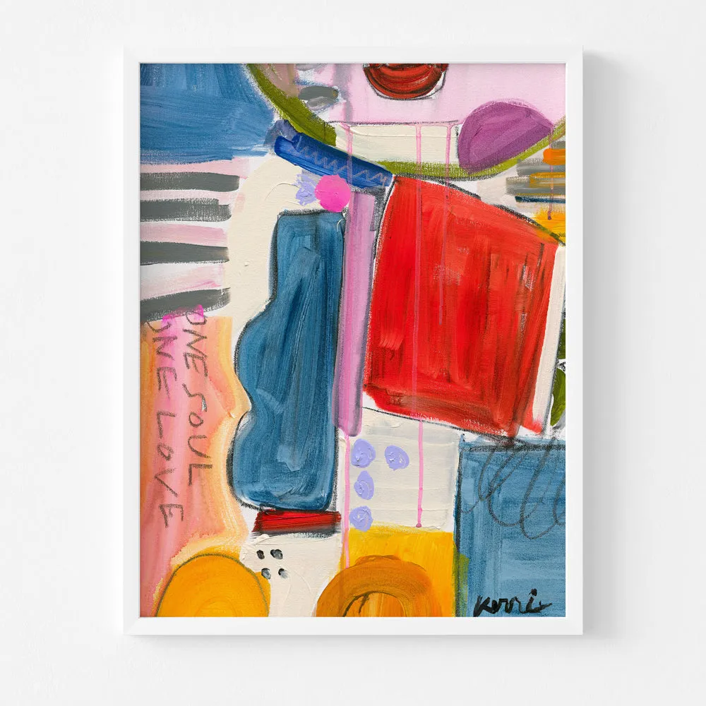 One Soul One Love Art Print