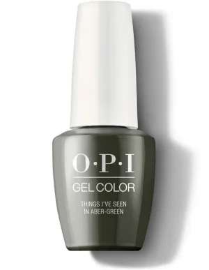 OPI Gel Color - Things I've Seen In Aber-Green GC U15