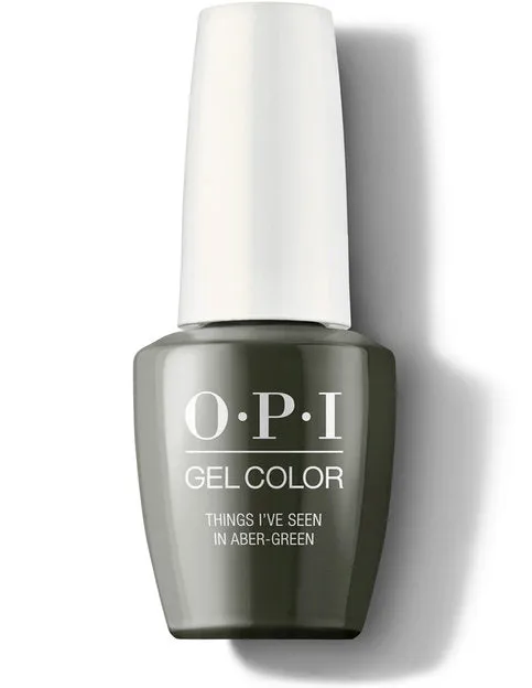 OPI Gel Color - Things I've Seen In Aber-Green GC U15