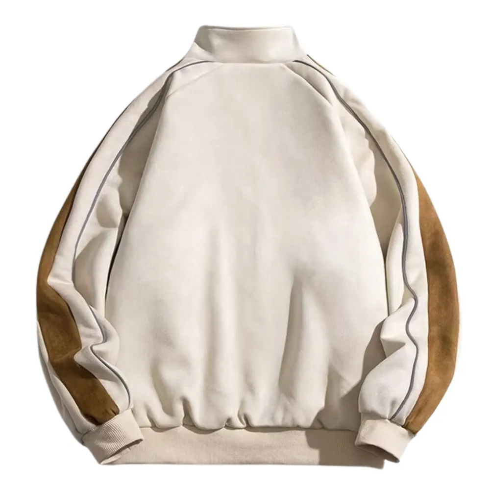 Outdoor Suede Reflective Stripe Jacket