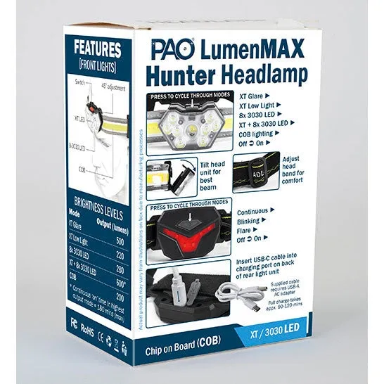 PAO LumenMAX Hunter Headlamp
