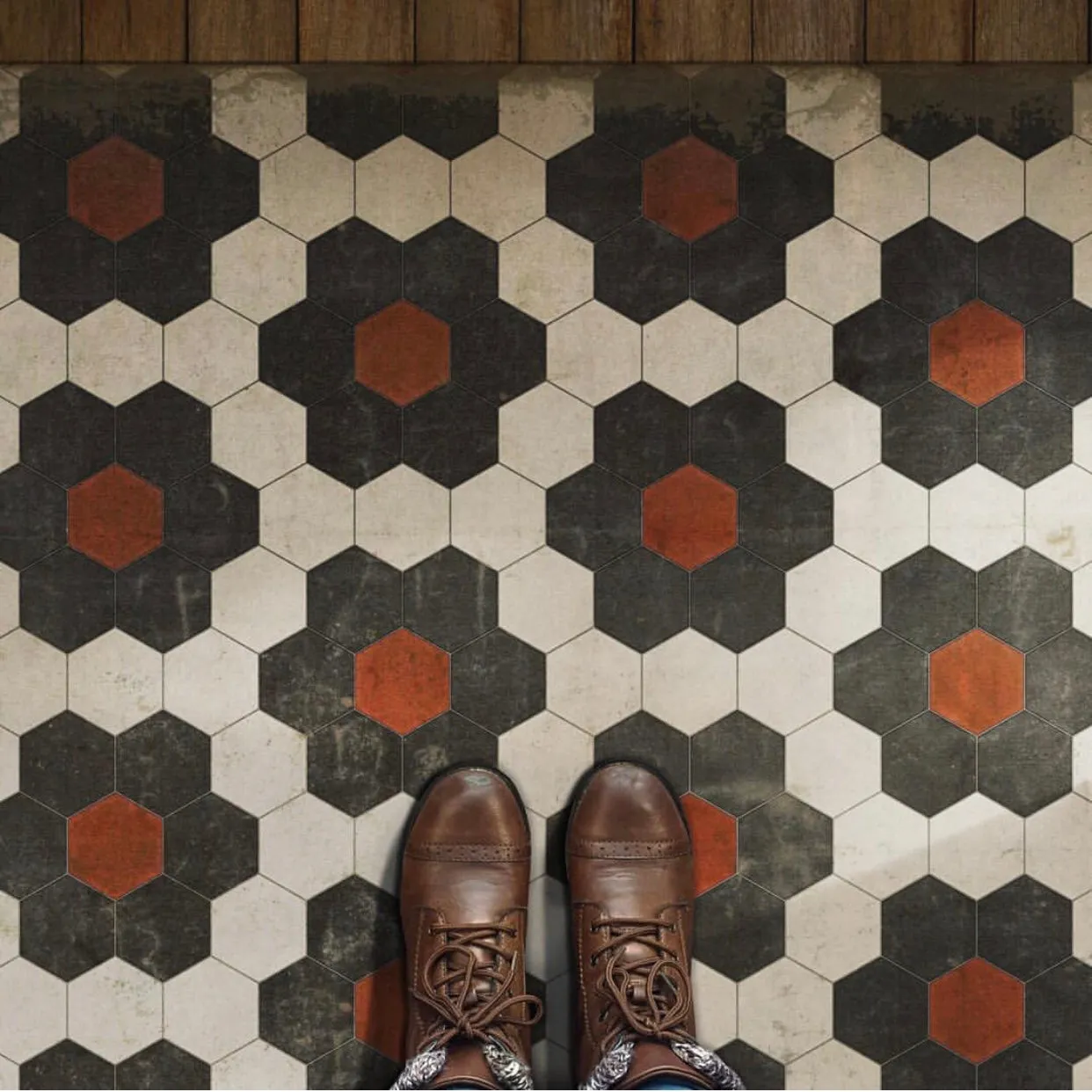 Pattern 02 "Organic Synthesis" Vinyl Floorcloth - Spicher & Co.