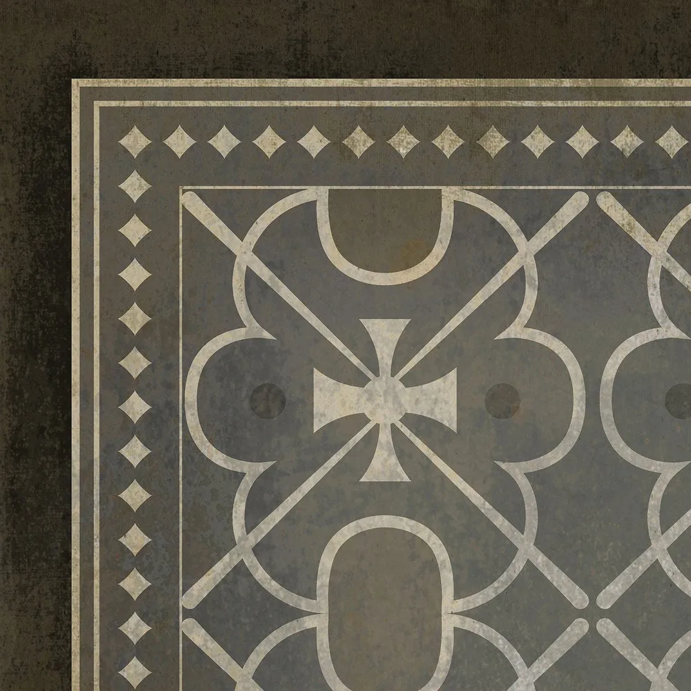 Pattern 05 "The River Thames" Vinyl Floorcloth - Spicher & Co.