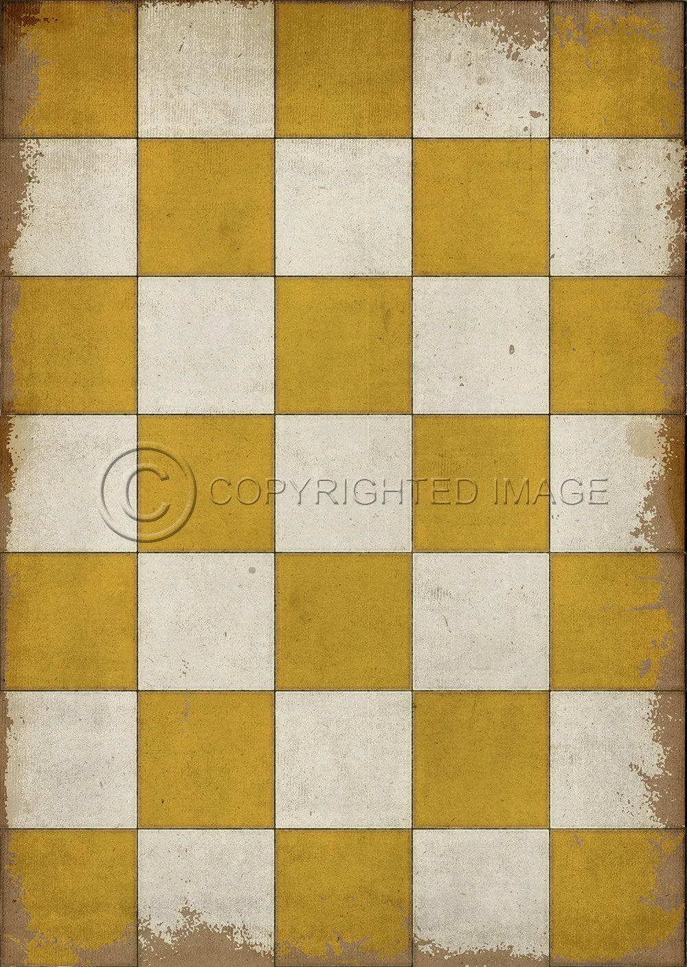 Pattern 07 "Check Yourself" Vinyl Floorcloth - Spicher & Co.